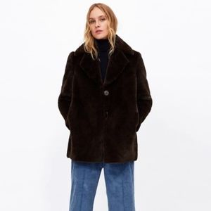 Zara Faux Fur Coat